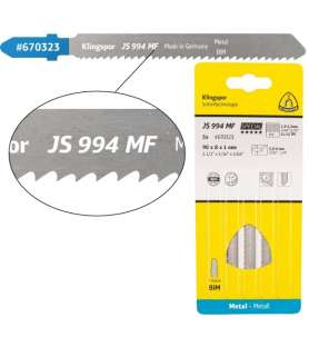 Klingspor JS 994 MF Special Bimetal Jigsaw Blade - Straight Cuts - Vario Tooth - For Steel and Stainless Steel Sheets - 5 pieces