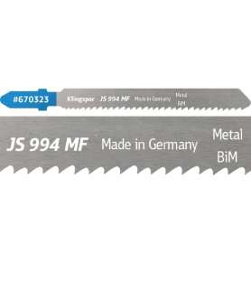 Bimetall-Stichsägeblatt Klingspor JS 994 MF Spezial - gerade Schnitte - Für Stahl- und Edelstahlbleche - 5 Stück
