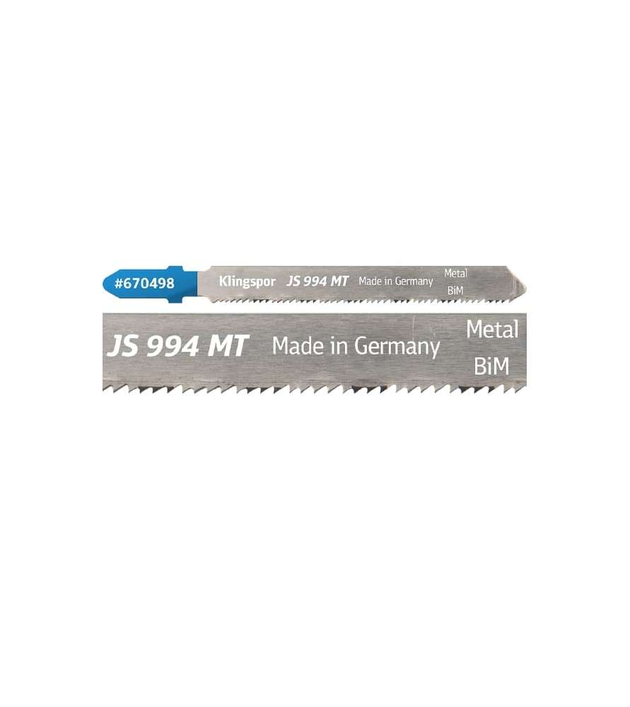 Klingspor JS 994 MT Spezial Bi-Metall Stichsägeblatt - Feine und variable Zahnung für Stahl- und Edelstahlbleche - 5 Stück Klingspor JS 994 MT Spezial Bi-Metall Stichsägeblatt - Feine und variable Zahnung für Stahl- und Edelstahlbleche - 5 Stück