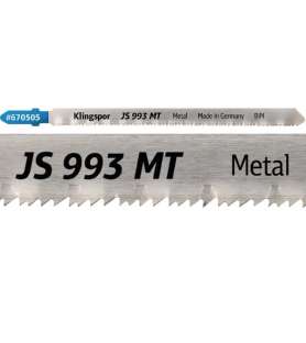 Bimetall-Stichsägeblatt Klingspor JS 993 MT Spezial – gerader Schnitt – Vario-Zähne – Metall und Kunststoff - 5 Stück