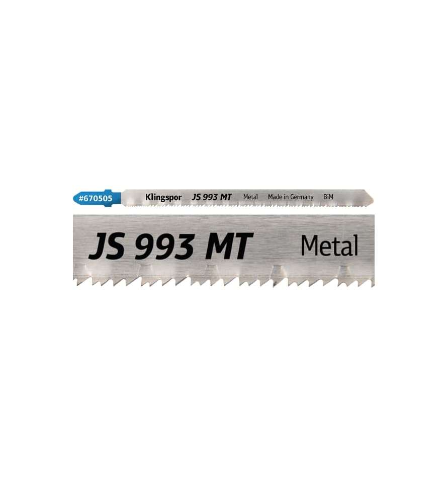 Bimetall-Stichsägeblatt Klingspor JS 993 MT Spezial – gerader Schnitt – Vario-Zähne – Metall und Kunststoff - 5 Stück Bimetall-Stichsägeblatt Klingspor JS 993 MT Spezial – gerader Schnitt – Vario-Zähne – Metall und Kunststoff - 5 Stück