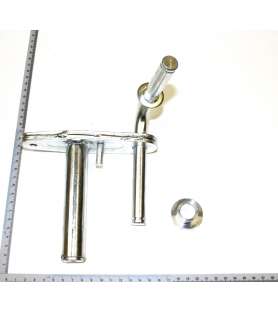 Essieu de roue avant gauche 5911235050 pour tracteur tondeuse Scheppach et Parkside