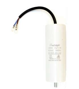 Condensador de arranque con cable roscado de 65 µf y 450 VAC