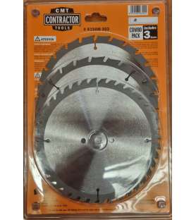 CMT 190 mm Hartmetall-Kreissägeblätter – 3er-Pack