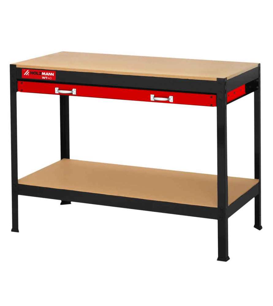Banco da lavoro in metallo Holzmann WT40 con cassetti