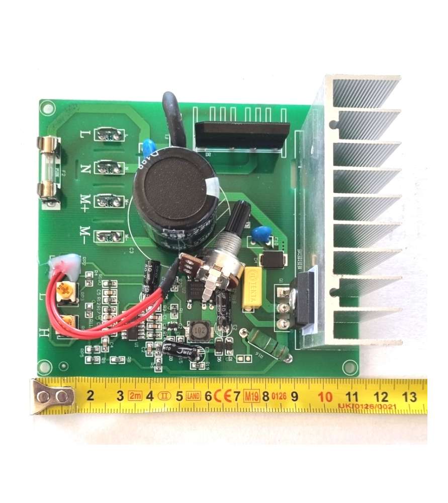 Scheda elettronica da 11x9,5 cm per regolatore di velocità per mini tornio per legno