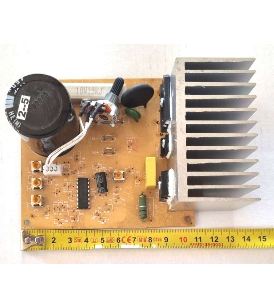 Platine électronique 14x9,5 cm pour variateur du mini tour à bois
