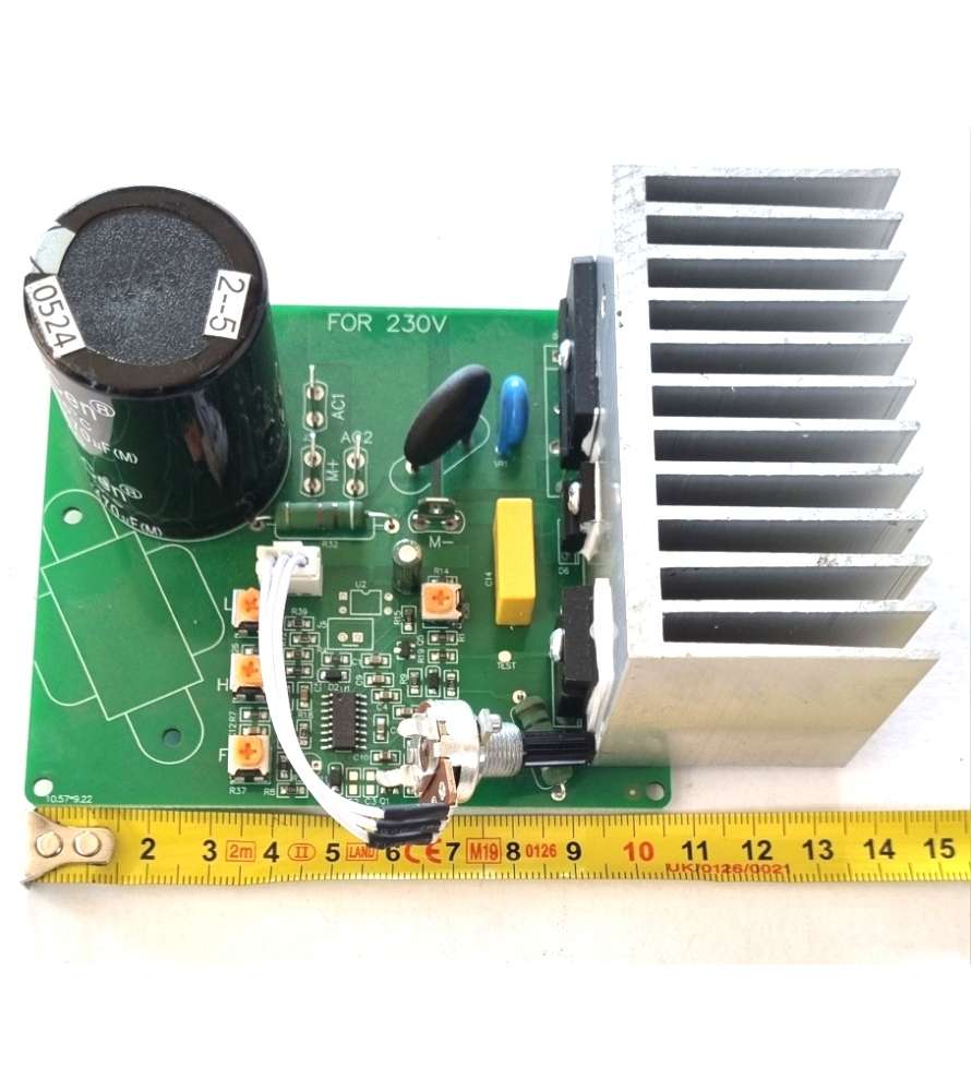 Scheda elettronica 14x9,5 cm per il variatore del tornio per legno Jean l'ébéniste MC0430VD