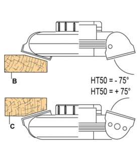 Adjustable chamfer cutter head 170 mm Height 50 mm for spindle moulder shaft 50 mm
