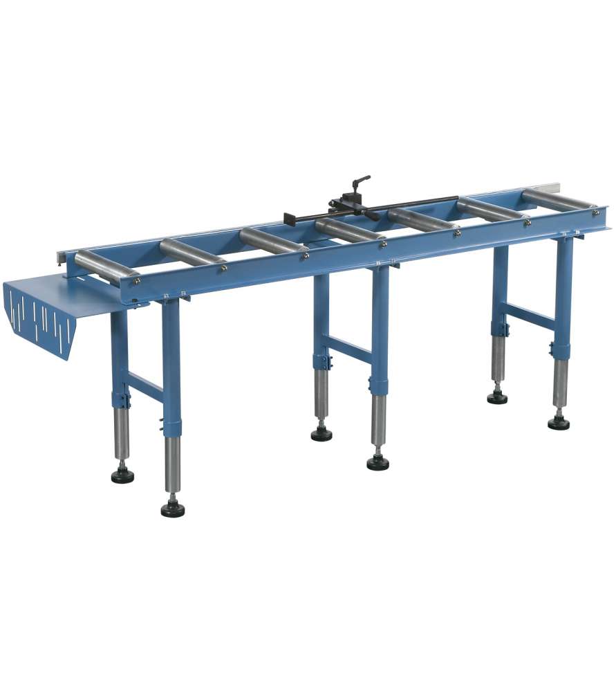 Trasportatore a rulli con battuta di regolazione Bernardo RB2000A - 2000 mm