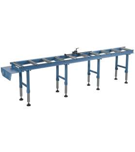 Trasportatore a rulli con battuta di regolazione Bernardo RB3000A - 3000 mm