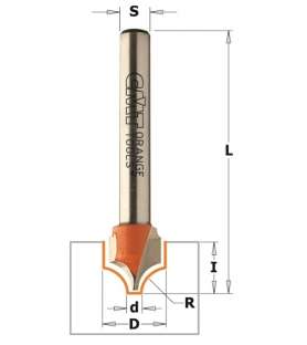 CMT 965.402.11 - Fraise de défonceuse profilée - Quart de rond R5