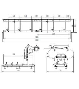 Holzmann BBS350 log band sawmill - 230V