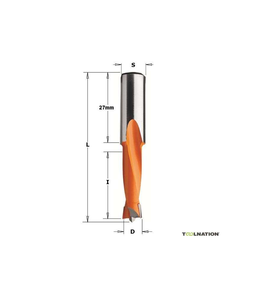 Foret pour perceuse multibroche 8 mm - tige 10x27 - Droit