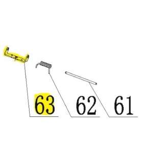 Side deflector support 5911269008 for Scheppach, Parkside and Woodstar mowers