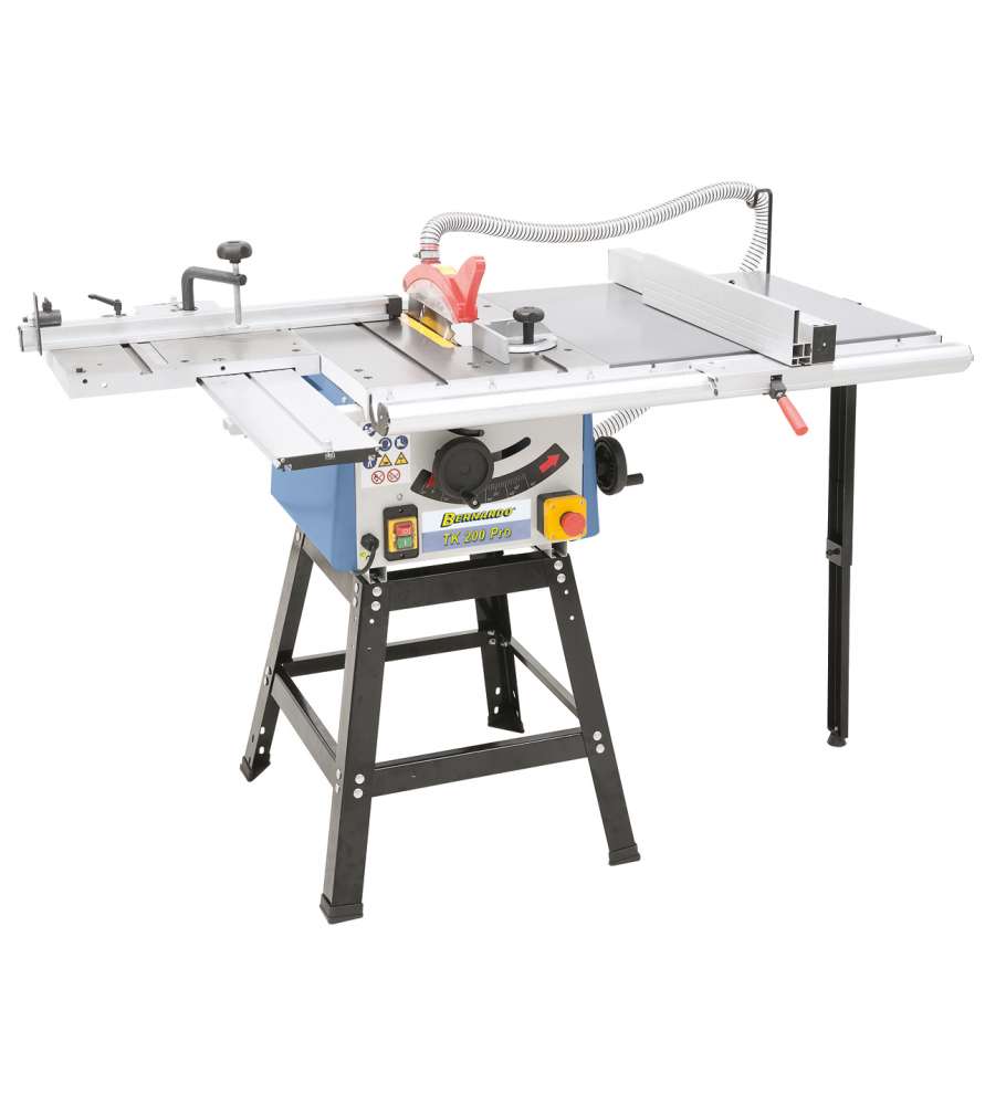 Scie circulaire sur table Bernardo TK200PRO avec socle, chariot et rallonge de table