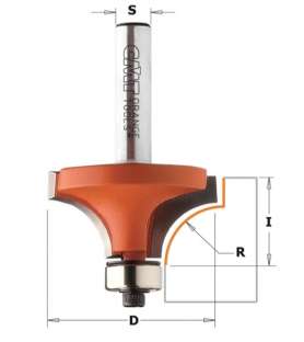 CMT 938.285.11 - Fraise de défonceuse Q6 - Quart de rond de 8 mm avec guide CMT 938.285.11 - Fraise de défonceuse Q6 - Quart de rond de 8 mm avec guide