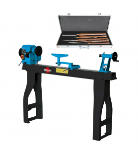 Tour à bois Leman TAB110 - 1100W + Coffret de gouges 870.500.05 offert