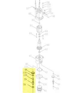 Pignon d'entrainement 5906822016 pour perceuse Scheppach et Parkside