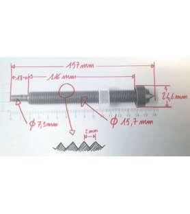 Contrapunto para torno para madera Scheppach DM 600 Vario, Parkside PDM600A1 y PDM600B2
