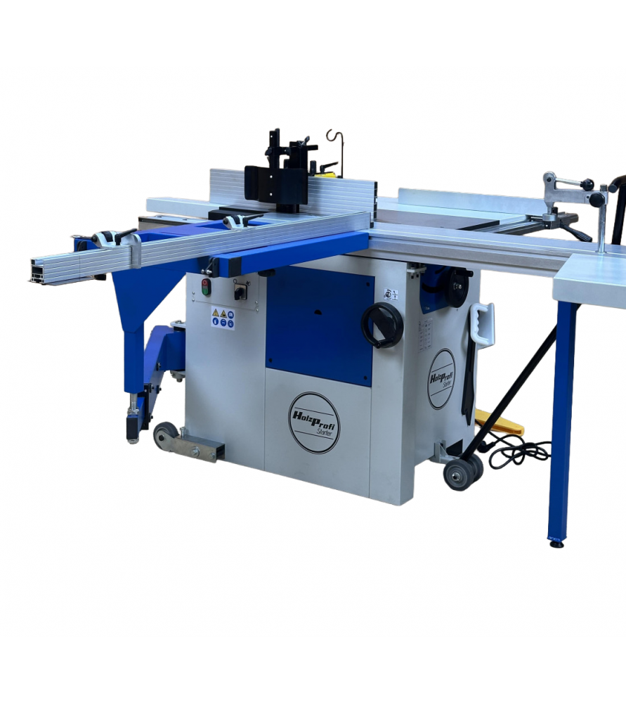 Holzprofi Starter TS1600 Formatkreissäge- Fräsmaschine mit 1600 mm Schiebetisch - 230 V