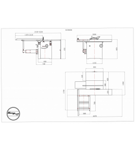 Scie à format Holzprofi Maker SAF2600IM chariot 2600 mm - 230V