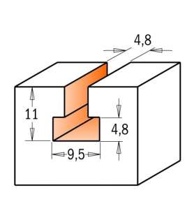 CMT 950.001.11 - Fraise de défonceuse pour serrure