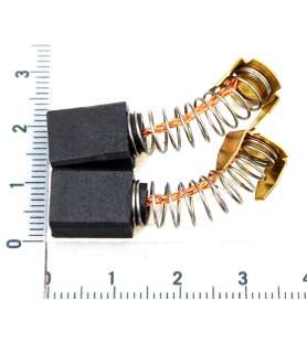 Balais De Charbon Pour Scie à Onglet Radiale - Compatible CMI C-zkgs 250 A - Dimensions 13 X 6,5 X 16 Mm