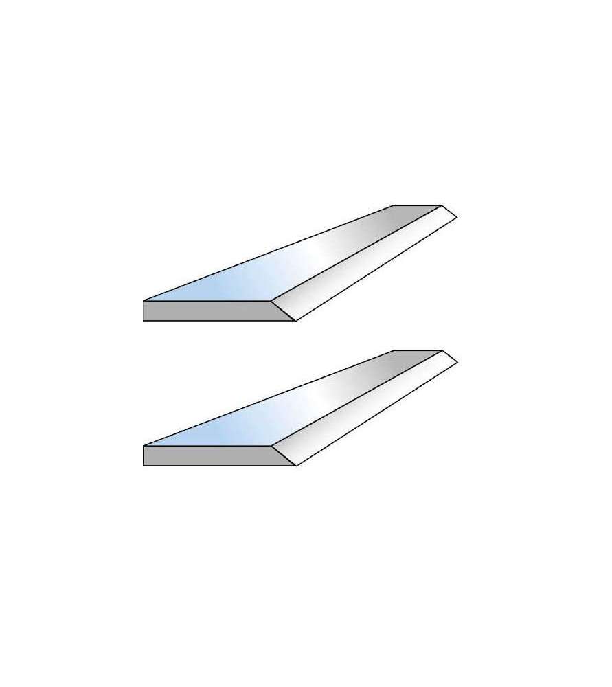 Fer de dégauchisseuse 210 x 20 x 2.5 mm - HSS 18% (jeu de 2)