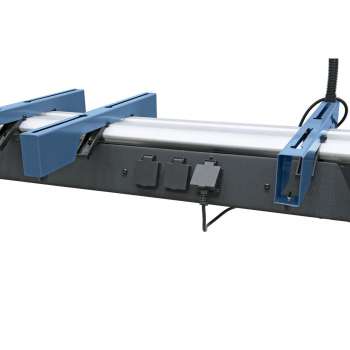 Stand for Bernardo KSU1560 radial saw with transport wheel