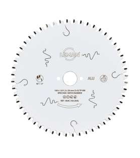 Lame de scie circulaire carbure 165 x 2,5 x 20 mm - 48 dents alternées - Leman 964.165.2048