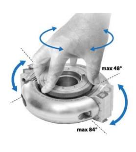 Adjustable chamfer cutter head 0°-84° dia.165 mm Height 50 mm for spindle moulder shaft 50 mm
