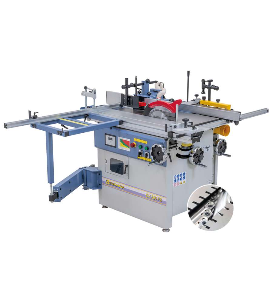 Universal-Kombimaschine Bernardo CU260FS mit Spiralhobelwelle - 400V