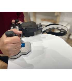 Plaqueuse de chants portative à bac à colle Virutex PEB250 EVOLUTION