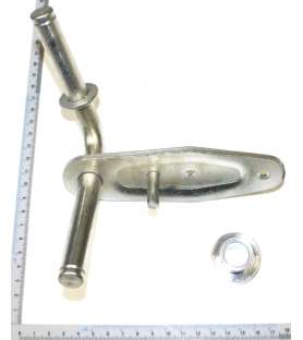 Assale ruota anteriore destra 5911235048 per trattorini rasaerba Scheppach e Parkside