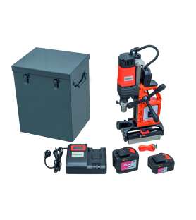 Cordless magnetic-core drilling machine Bernardo MD3550PA + 2 batteries and charger