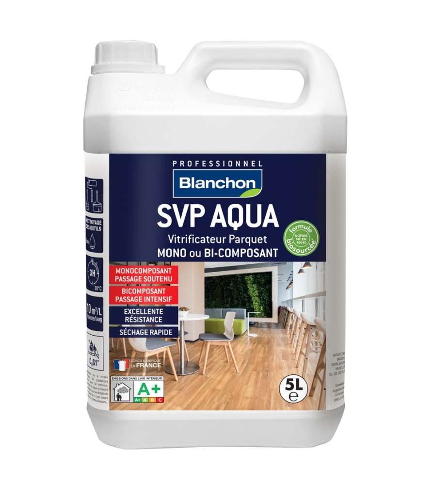Blanchon SVP Aqua Parquet Varnish – Raw Wood Effect – 5L