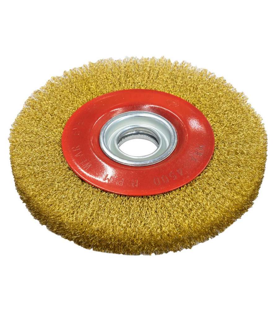 Brosse métallique Holzmann DSM200DB pour touret à meuler diamètre 200 mm