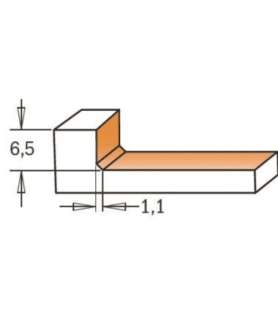 CMT 922.035.11 - Planfräser – Ø52 mm – Schaft 8 mm