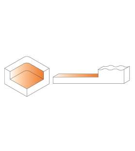 Fraise à surfacer à plaquettes CMT 663.004.11 – Ø60 mm – Queue 12 mm
