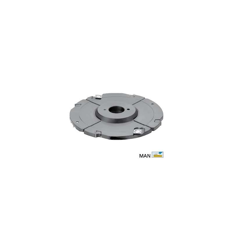 Grooving cutter adjustable 10 to 19.5 mm for spindle moulder shaft 50 mm