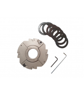 Grooving cutter adjustable 10 to 19.5 mm for spindle moulder shaft 50 mm