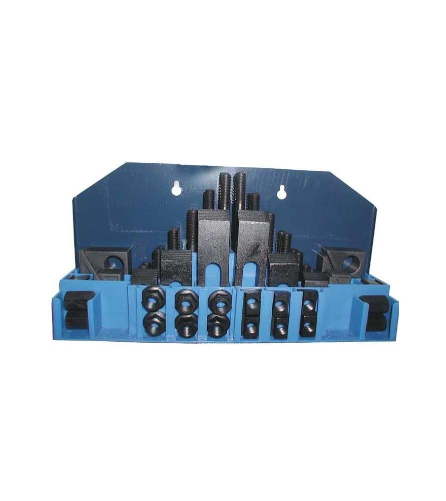 Assortment of 52 M16 - T18 clamping pieces