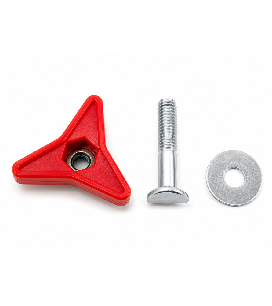 Star nut with screw for Scheppach mowers