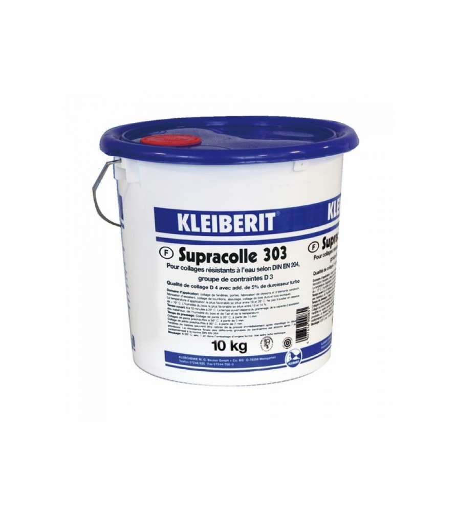Colle à bois vinylique D3/D4 Kleiberit Supracolle 303.0 - Pot 10 kg