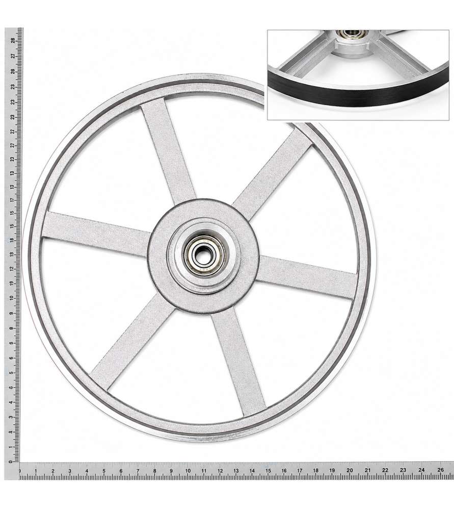 Volant inférieur pour scies à ruban Scheppach HBS261 et HBS250