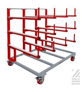 Chariot de rayonnage cantilever mobile Holzmann TW90