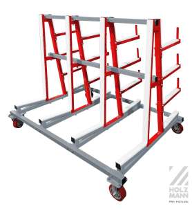 Chariot de rayonnage cantilever mobile Holzmann TAW40