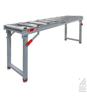 Holzmann RB9FOLD Foldable Roller Table – 9 Rollers – 200 kg