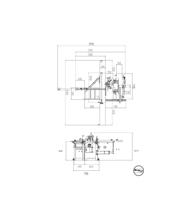 Combinación carpintería 5 operaciones Jean l'ébéniste con eje helicoidal COMB250 - 230V